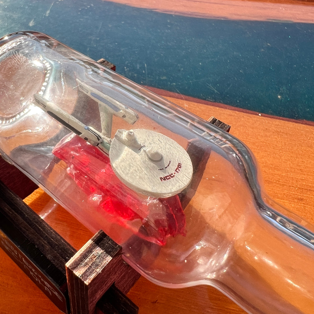 Star Trek USS Enterprise NCC-1701-A in a Shot Bottle
