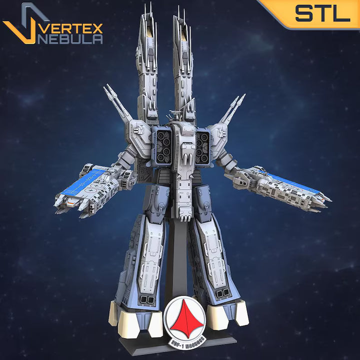 VDN-1 Robot Mode Unpainted Resin Print from Vertex Nebula