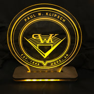 Round Edge Lit Acrylic Signs