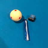 Resin Pool Chalk Pocket Holder  Blue and White Epoxy with Square, Round or Octagon Holder