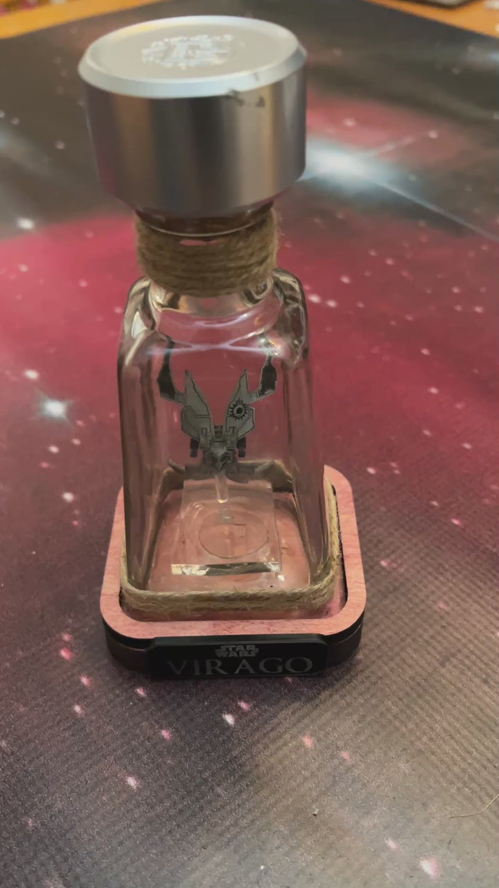 Star Wars Prince Xizor Virago Starship in Bottle