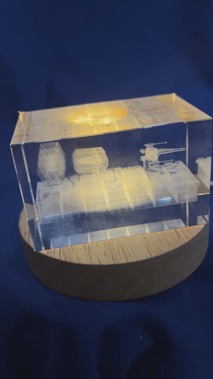 Star Wars Death Star Trench Run Lighted Cryo Starship