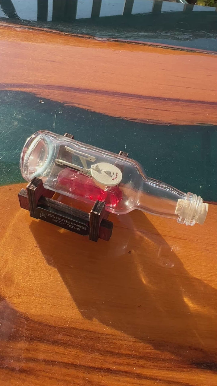 Star Trek USS Enterprise NCC-1701-A in a Shot Bottle