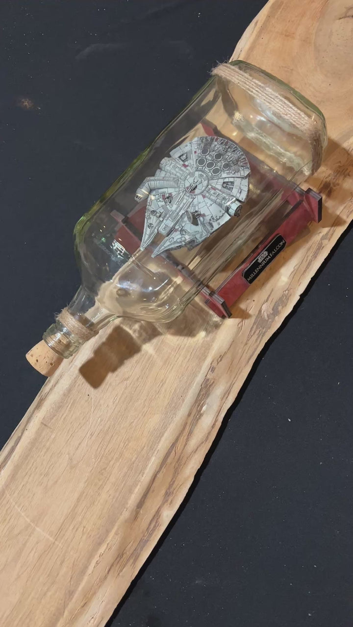 Star Wars Millennium Falcon Starship in a Tequila