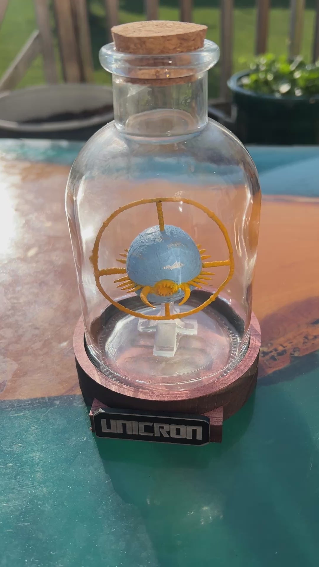 Unicron Planet Mode Transformer in a Bottle