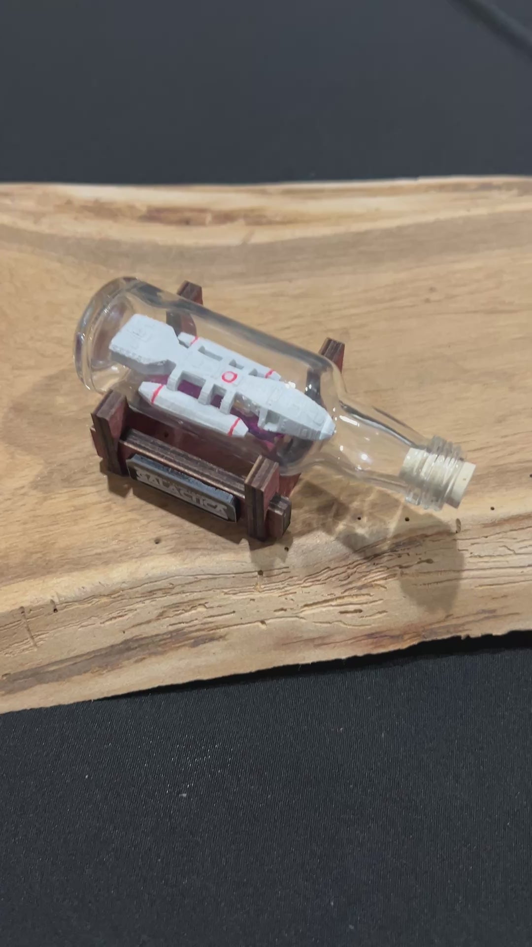 Battlestar Galactica 1978 Starship in a Shot Bottle