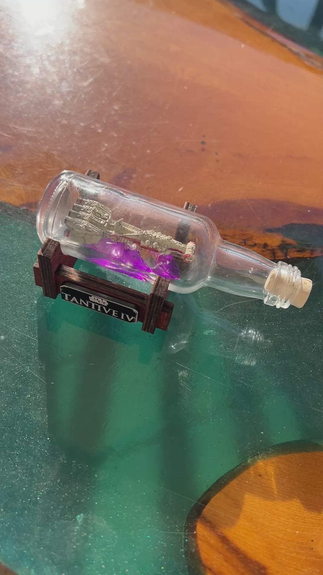 Star Wars CR90 Tantive IV Starship in a Shot Bottle