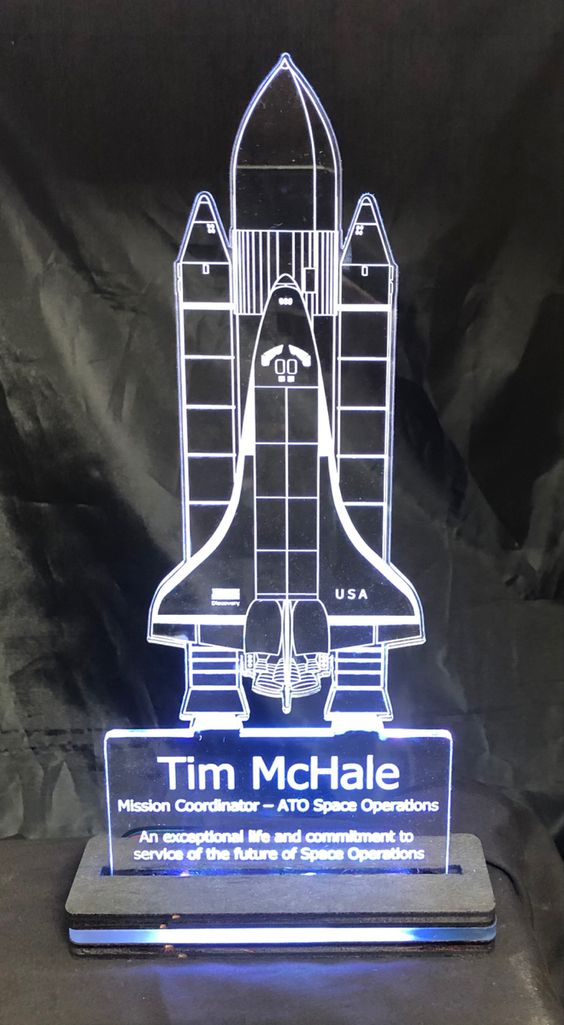 Military and EMS Edge Lit Acrylic LED Sign