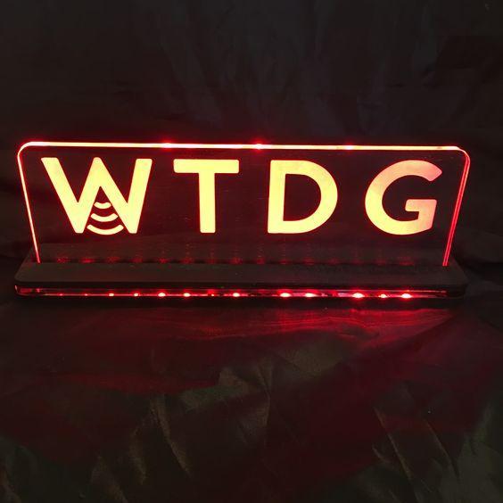 Battery Operated Custom Edge Lit Acrylic Signs - CCHobby