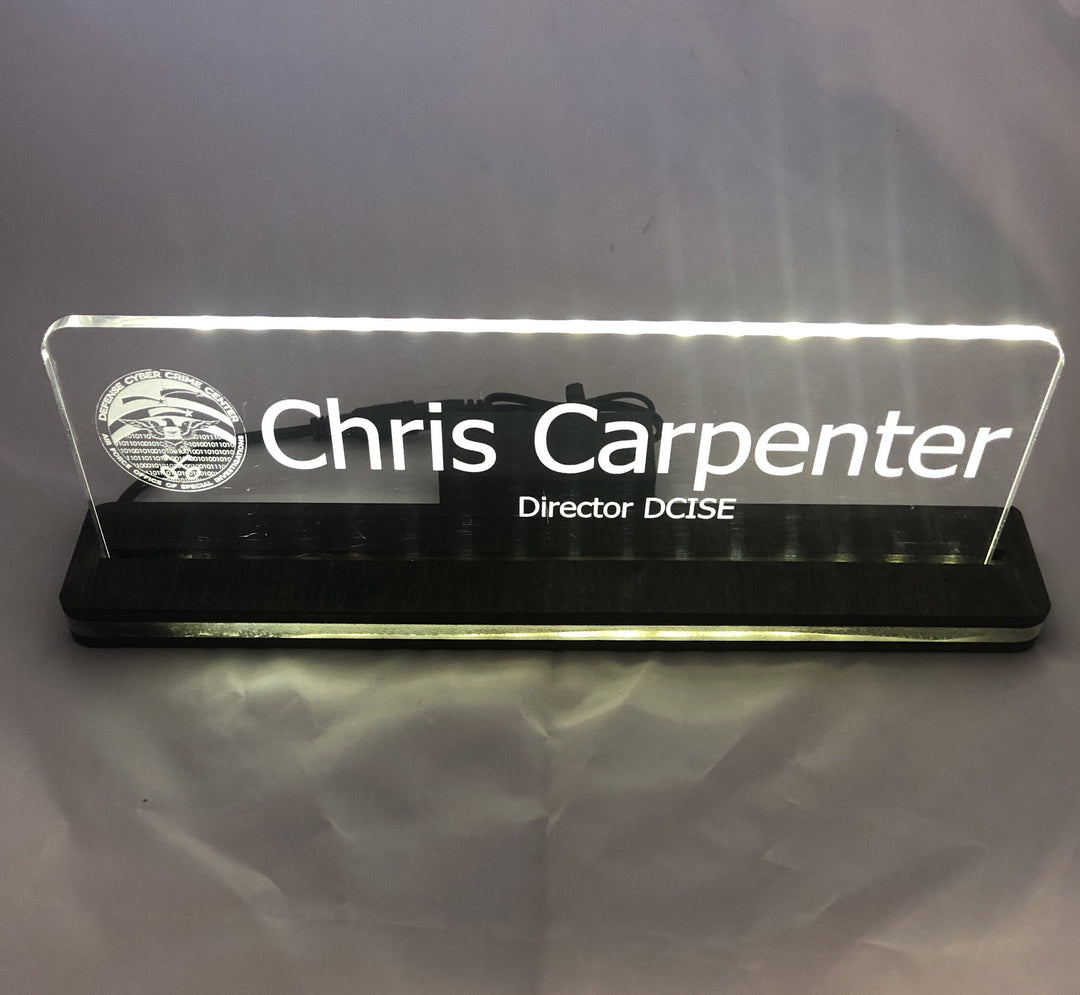 Battery Operated Custom Edge Lit Acrylic Signs - CCHobby