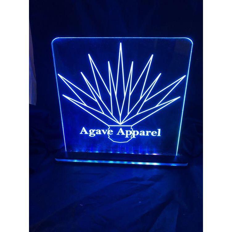 Battery Operated Custom Edge Lit Acrylic Signs - CCHobby