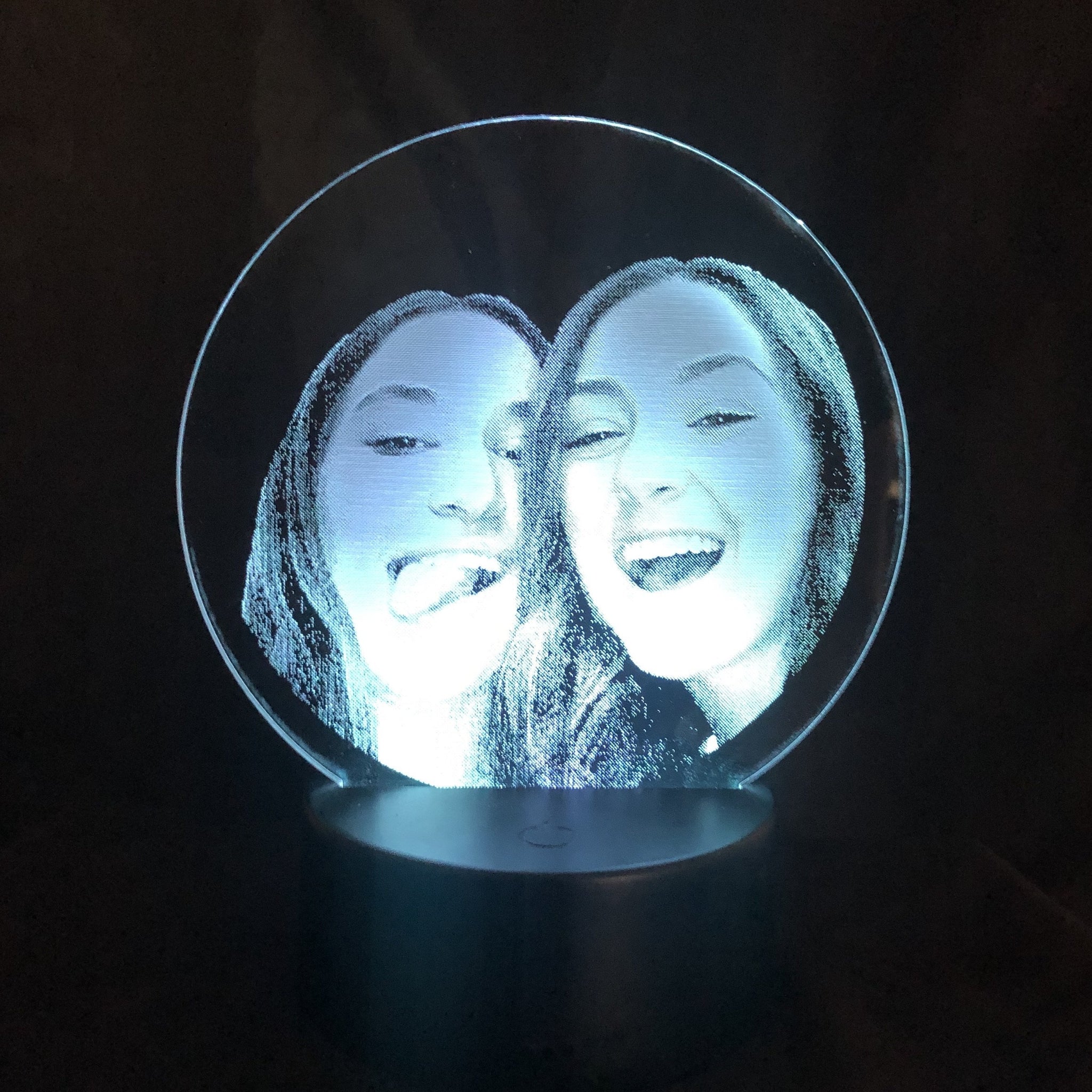 Custom Laser Etched Photo Lighted Acrylic Sign – CCHobbyFun