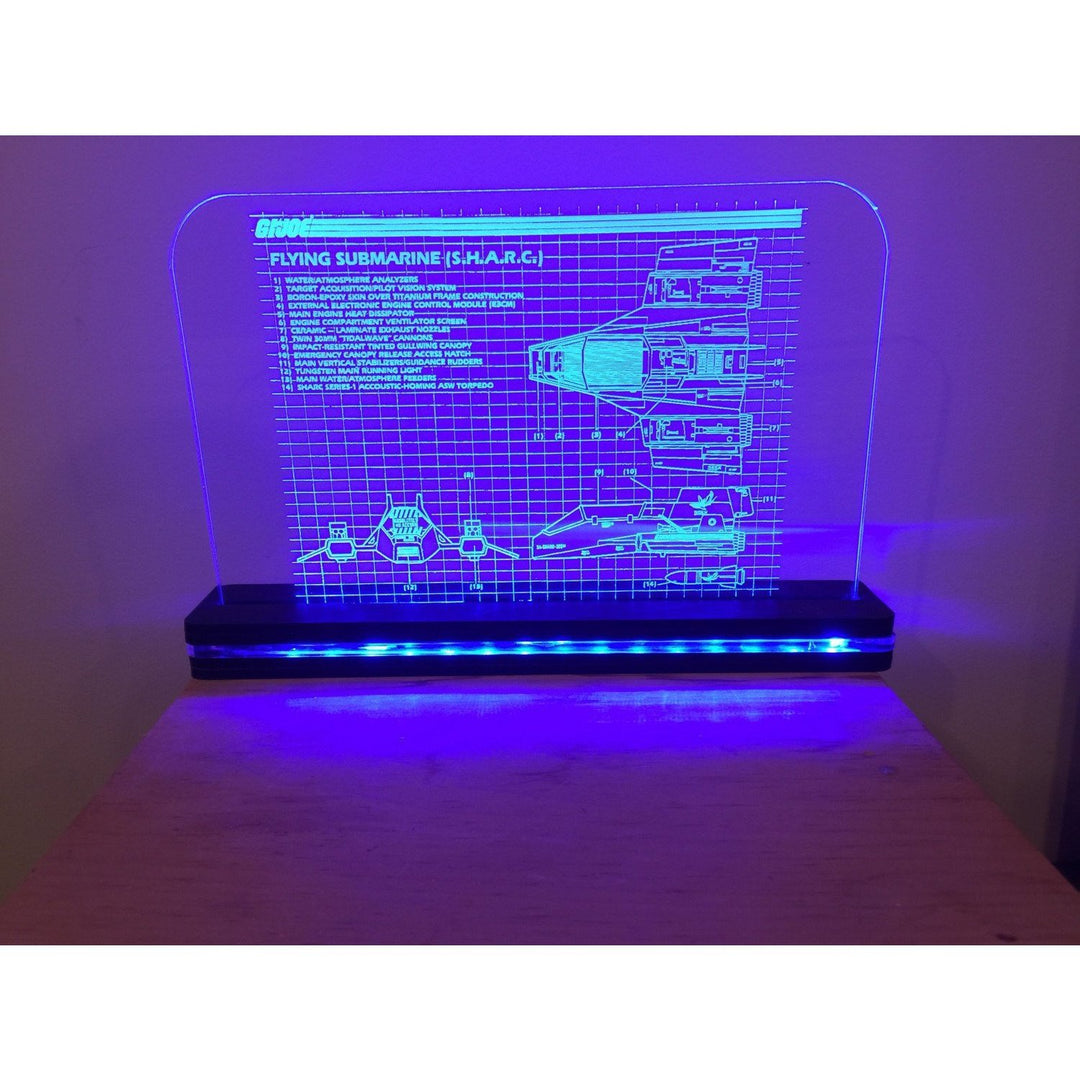 Custom LED Edge Lighted Acrylic Laser Engraved and Cut Sign 6