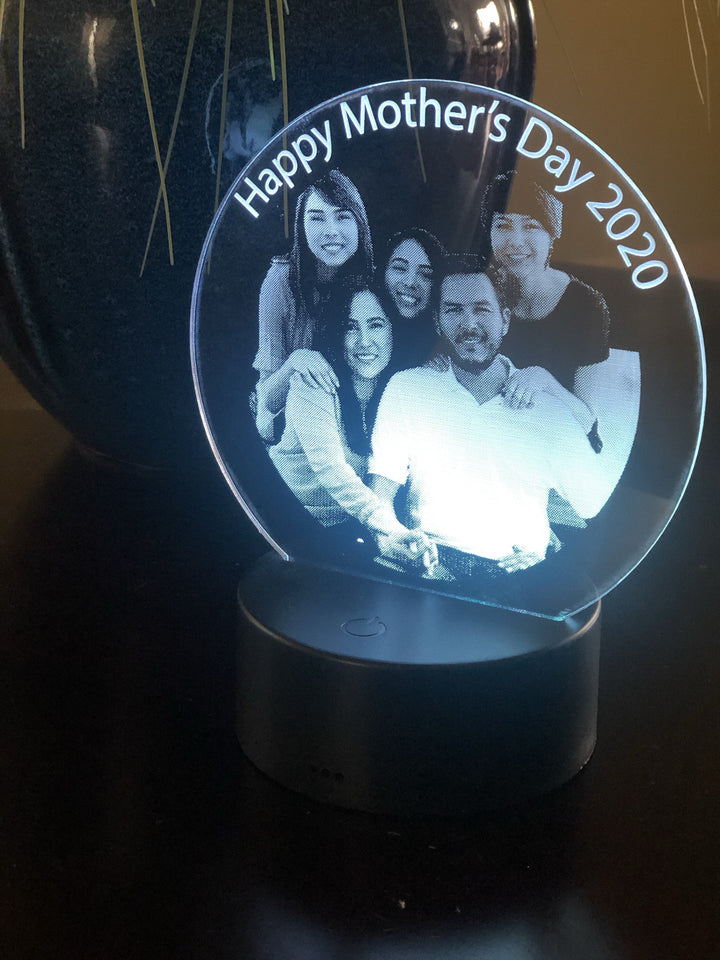 Custom Mother's Day Photo Lighted Acrylic Sign - CCHobby