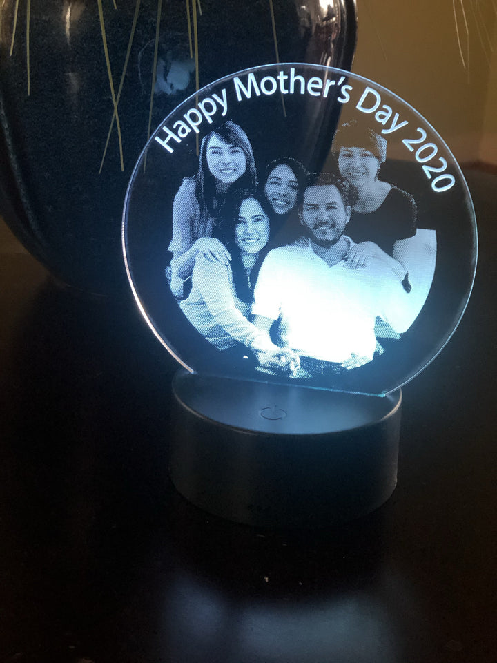 Custom Mother's Day Photo Lighted Acrylic Sign - CCHobby