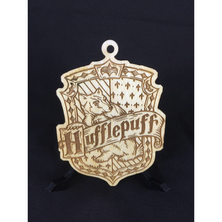 Harry Potter Hogwarts Wood Laser Cut Christmas Ornaments Set of Five - CCHobby