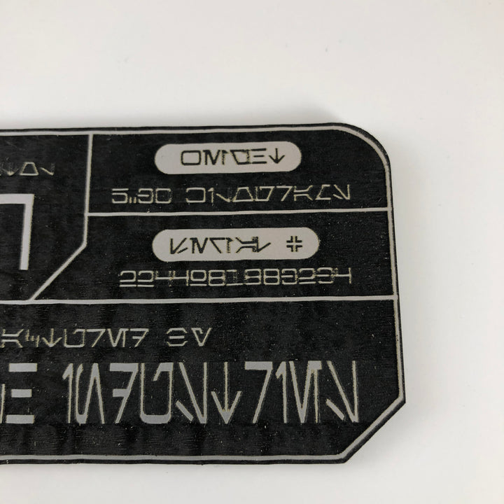 DH-17 Star Wars Blaster Plaque