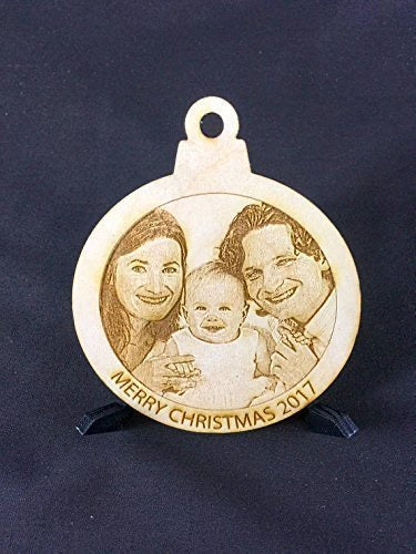 Customized Wood Christmas Ornament with Your Photo