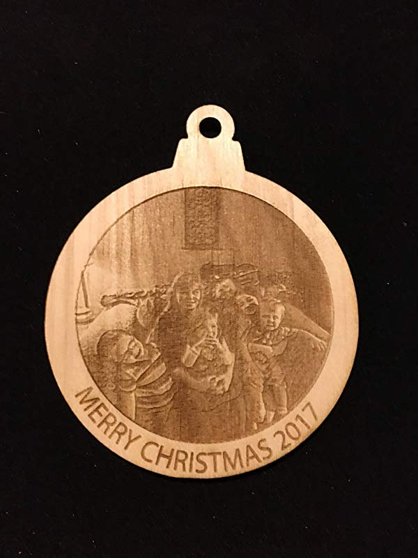 Customized Wood Christmas Ornament with Your Photo