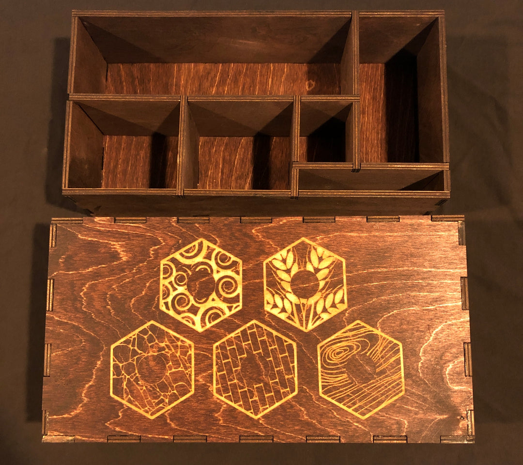 Catan Game Set Wood Box