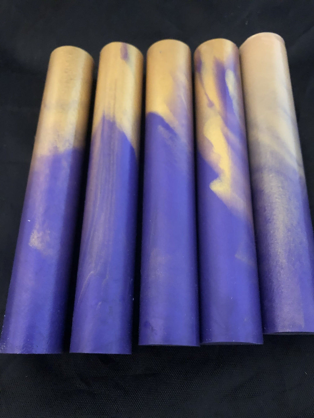 LA Lakers Purple and Gold Resin Sierra Pen Blanks - CCHobby