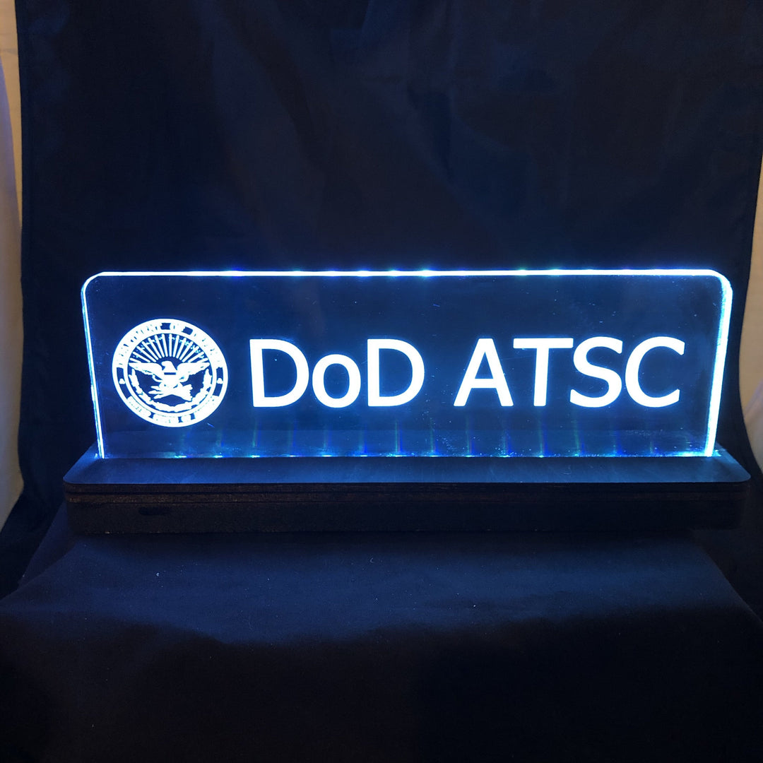 Lighted Nameplate Edge Lit Acrylic - CCHobby