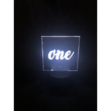 Lighted Table Number Sign Acrylic - CCHobby