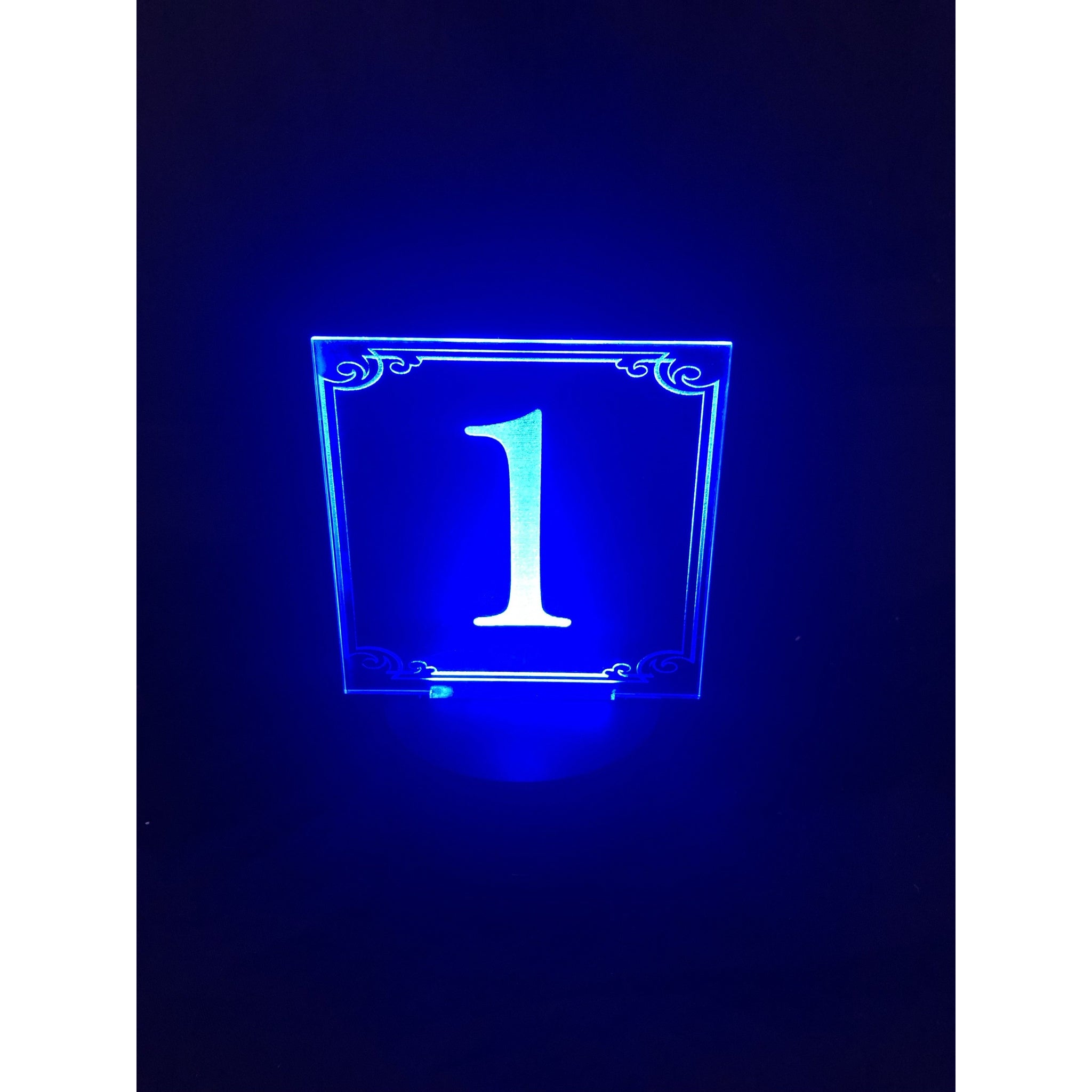 Lighted Table Number Sign Acrylic – CCHobbyFun