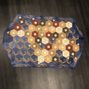Seafarers Stained & Engraved Wood Catan Board - CCHobby