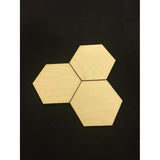 Settlers of Catan Blank Game Tiles Laser Cut from 1/4" Baltic Birch - CCHobby