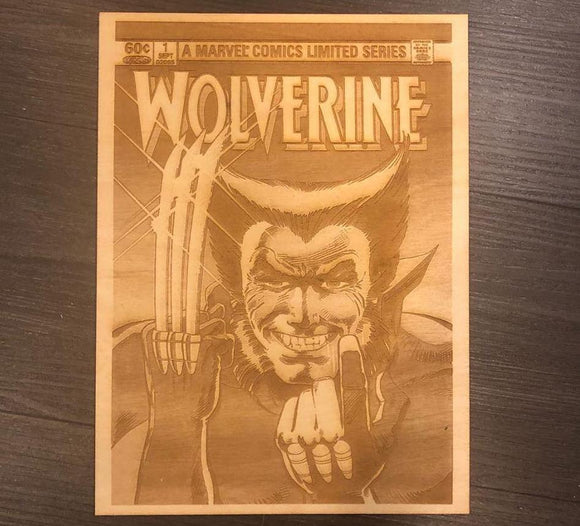 Wolverine #1 Comic Cover Laser Etched - CCHobby