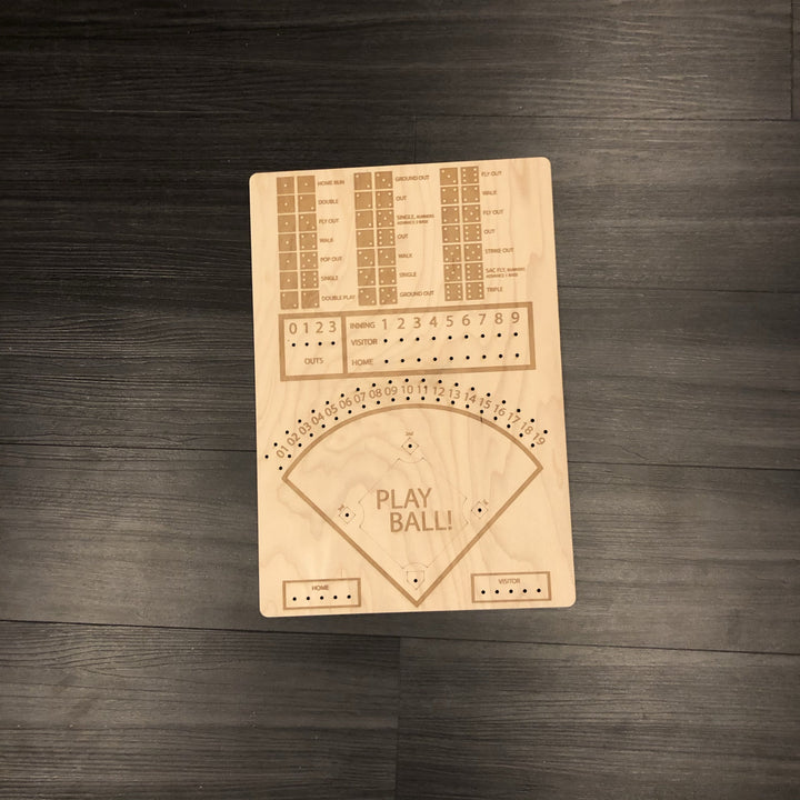 Wood Baseball Dice Game Customizable With YourTeam - CCHobby